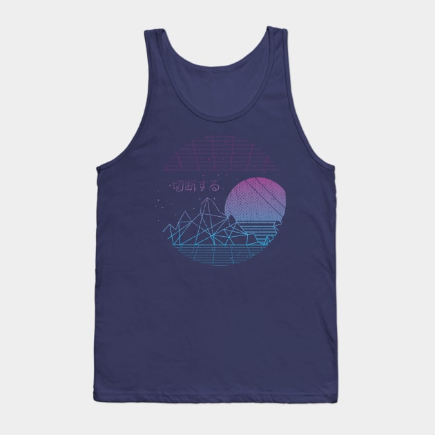 vaporwave disconnect aesthetic t shirt Tank Top by JLDesigns